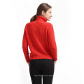 Лучшие продажи привлекательный стиль красный стиль 100% кашемировый свитер